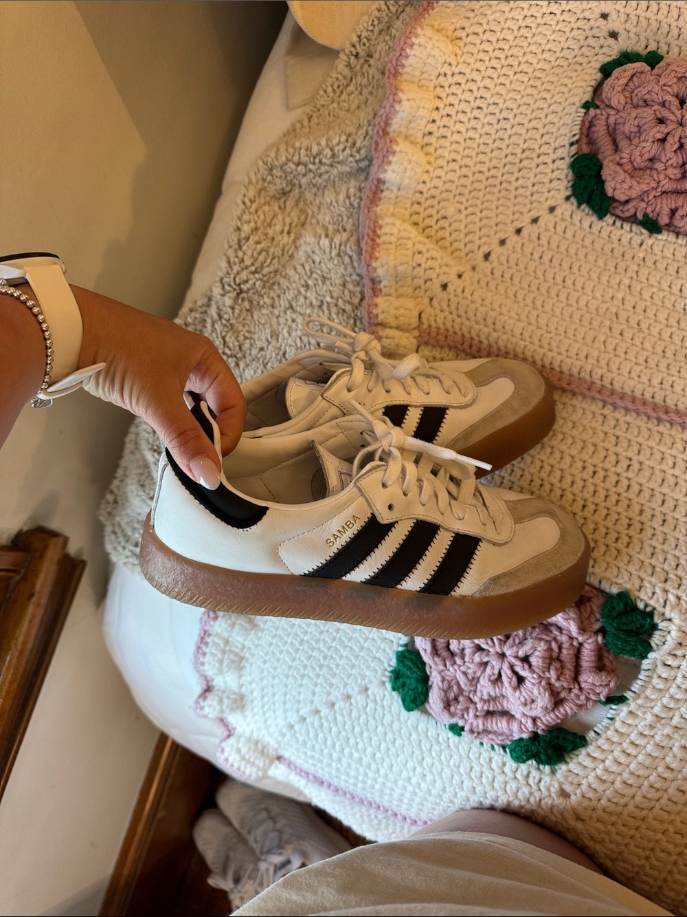 adidas Samba Sneakers with Gum Sole - Picture 5 of 5